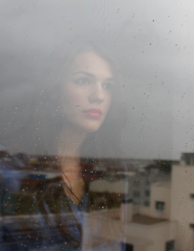 Woman Rainy Window